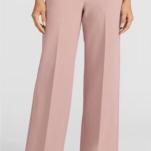 Express Editor Signature Stretch Mid Rise Trouser - Rose blush